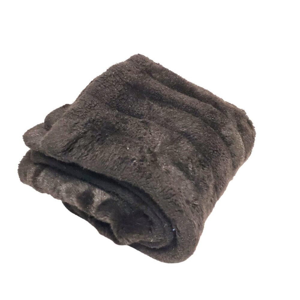 CHARTER CLUB Faux Fur Throw Blanket Chocolate Brown Cozy Warm 47 X 58